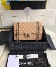 Сумка Classic Flap Bag Caviar Medium Beige
